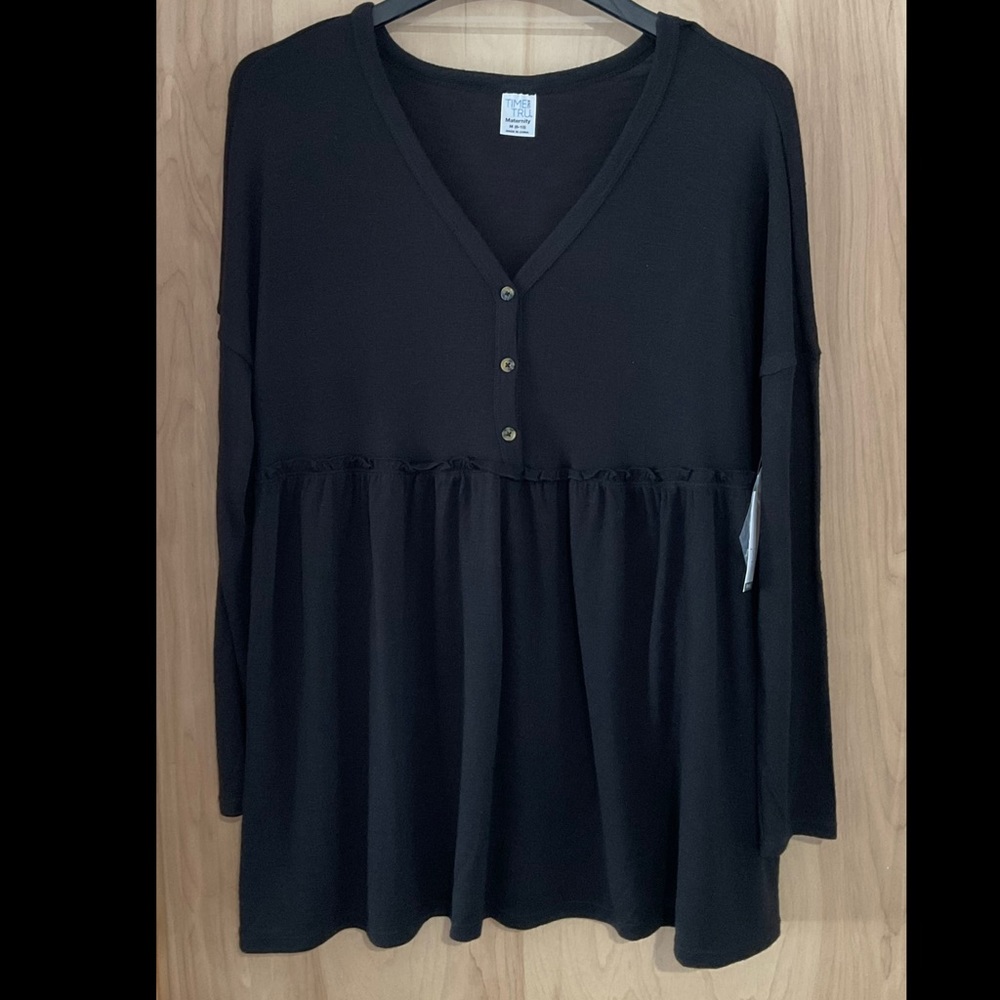 Time and Tru Maternity Knit Top New Sweater - NWT